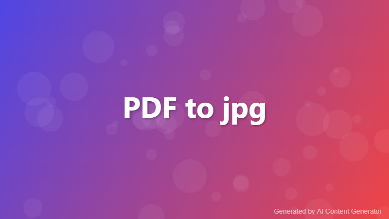 PDF to jpg